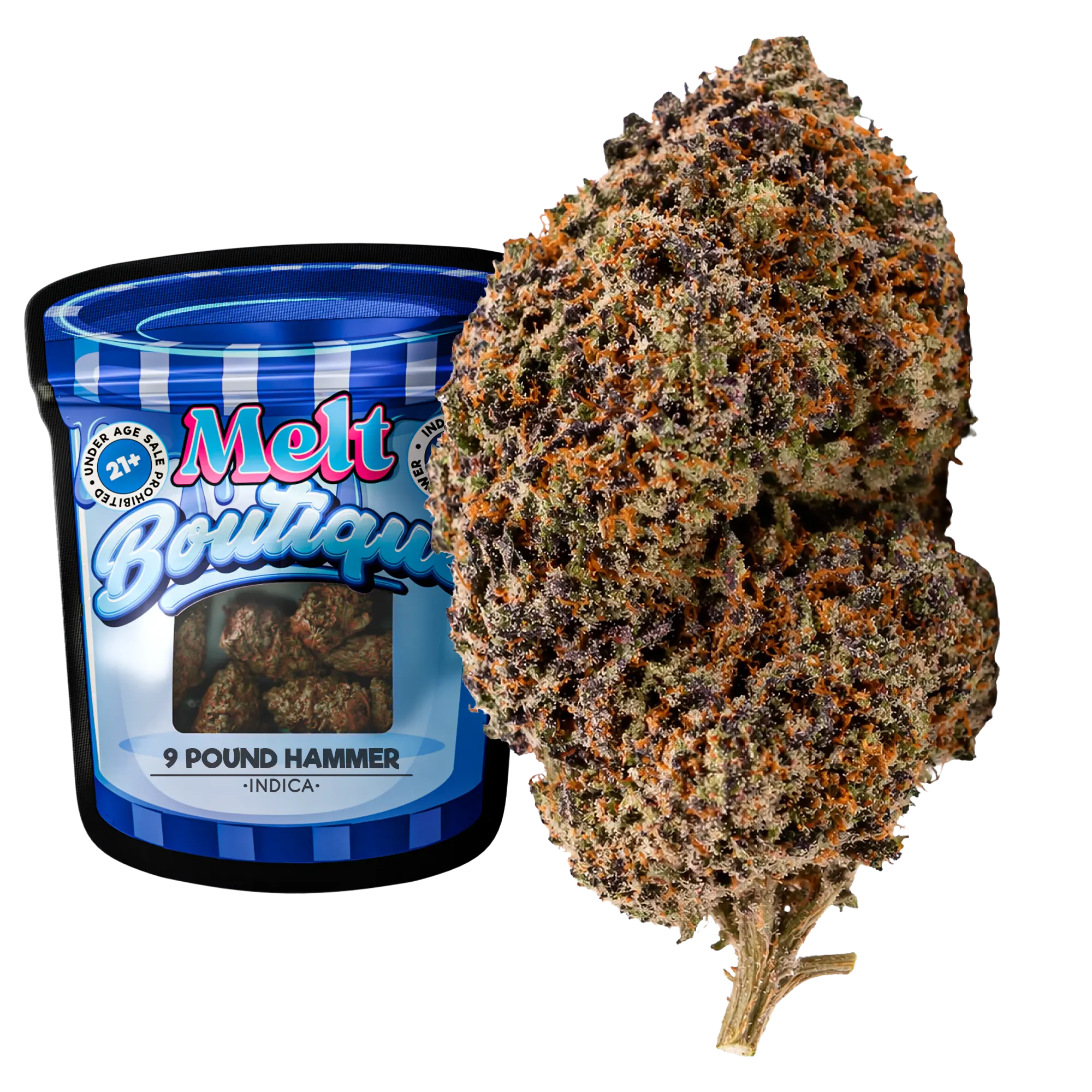 9 Pound Hammer Indica THCA Flower – Boutique Craft 3.5g Premium Cannabis Buds