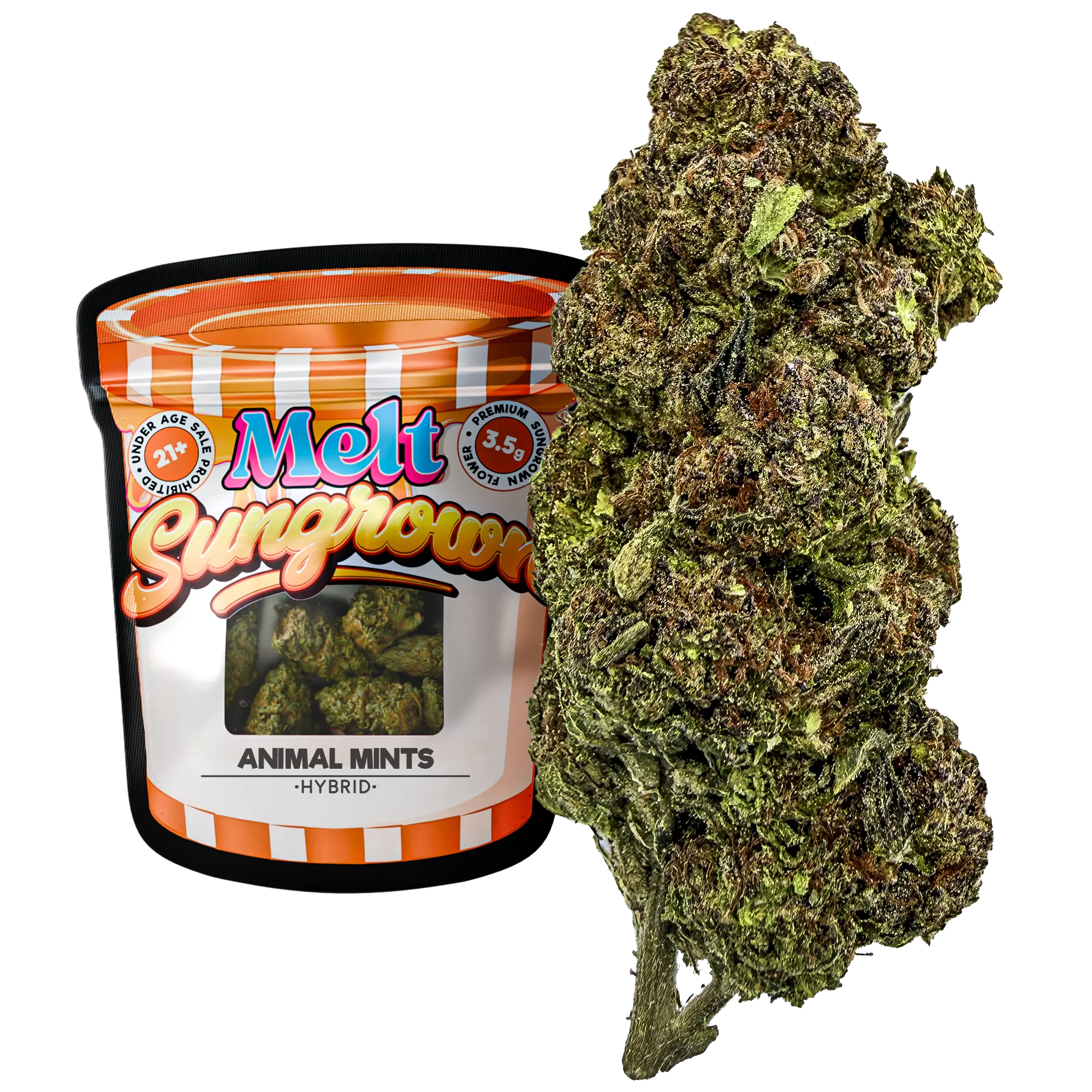 Animal Mintz Hybrid THCA Flower – Sungrown 3.5g Premium Cannabis Buds