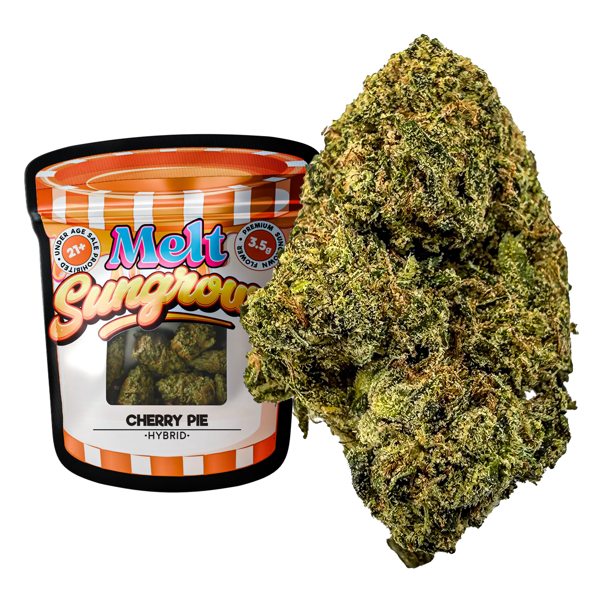 Cherry Pie Hybrid THCA Flower – Sungrown 3.5g Premium Cannabis Buds