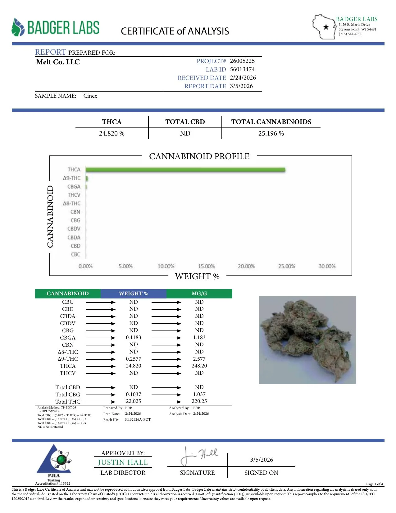 Cinex Sativa THCA Flower – Premium Indoor 3.5g Premium Cannabis Buds - Image 2