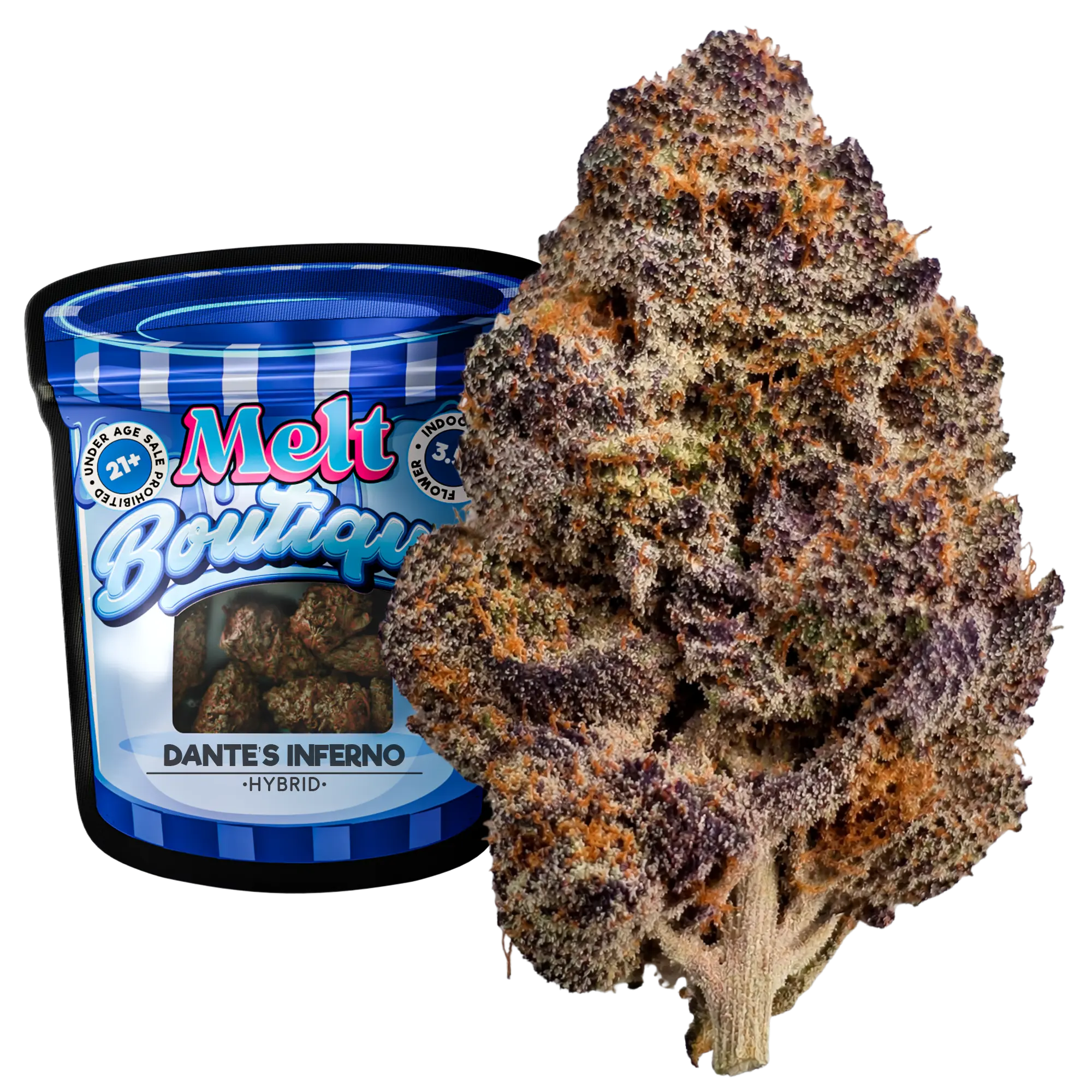 Dante's Inferno Indica THCA Flower – Boutique Craft 3.5g Premium Cannabis Buds