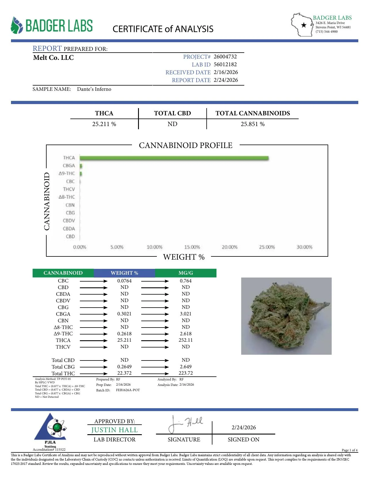 Dante's Inferno Indica THCA Flower – Boutique Craft 3.5g Premium Cannabis Buds - Image 2