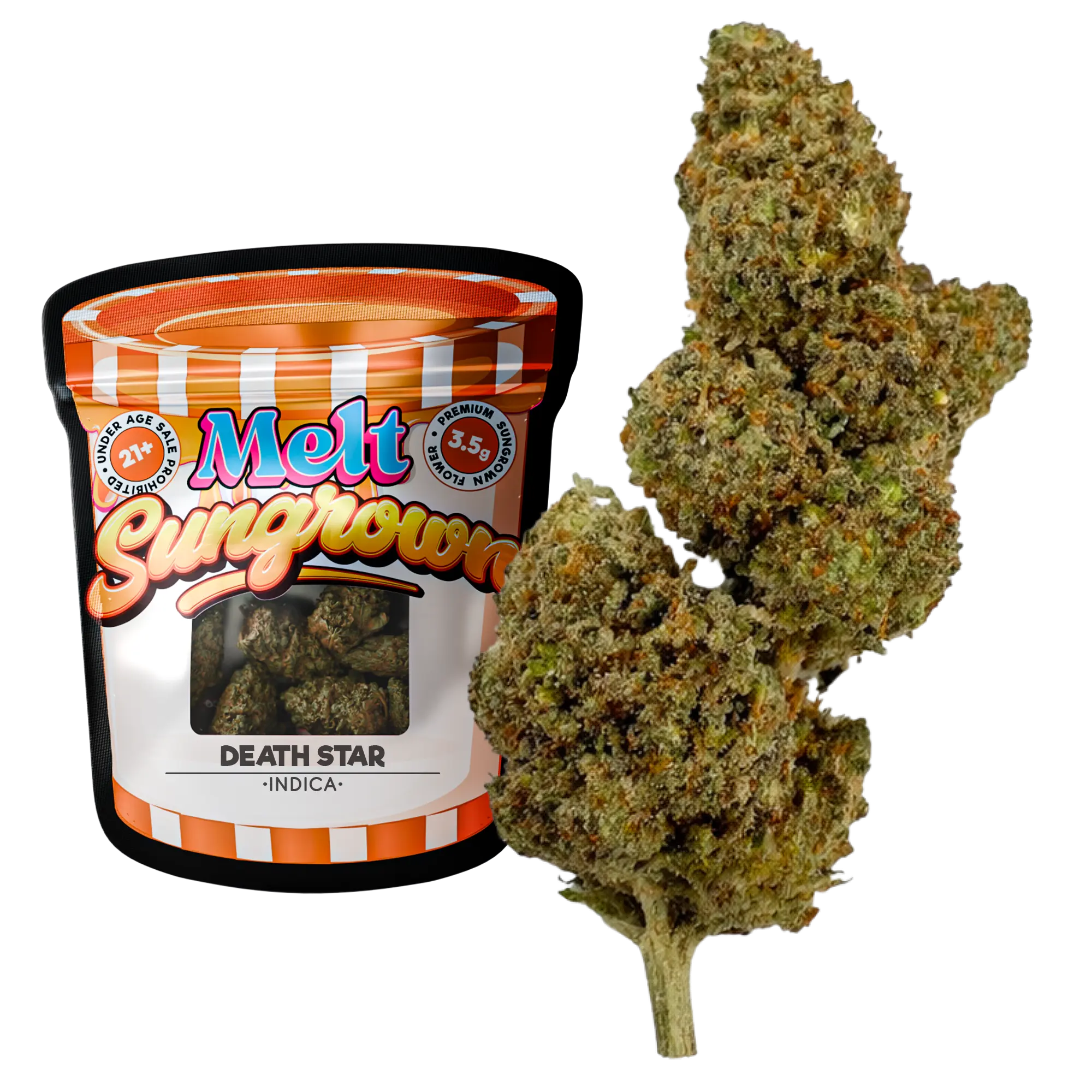 Death Star Indica THCA Flower – Sungrown 3.5g Premium Cannabis Buds