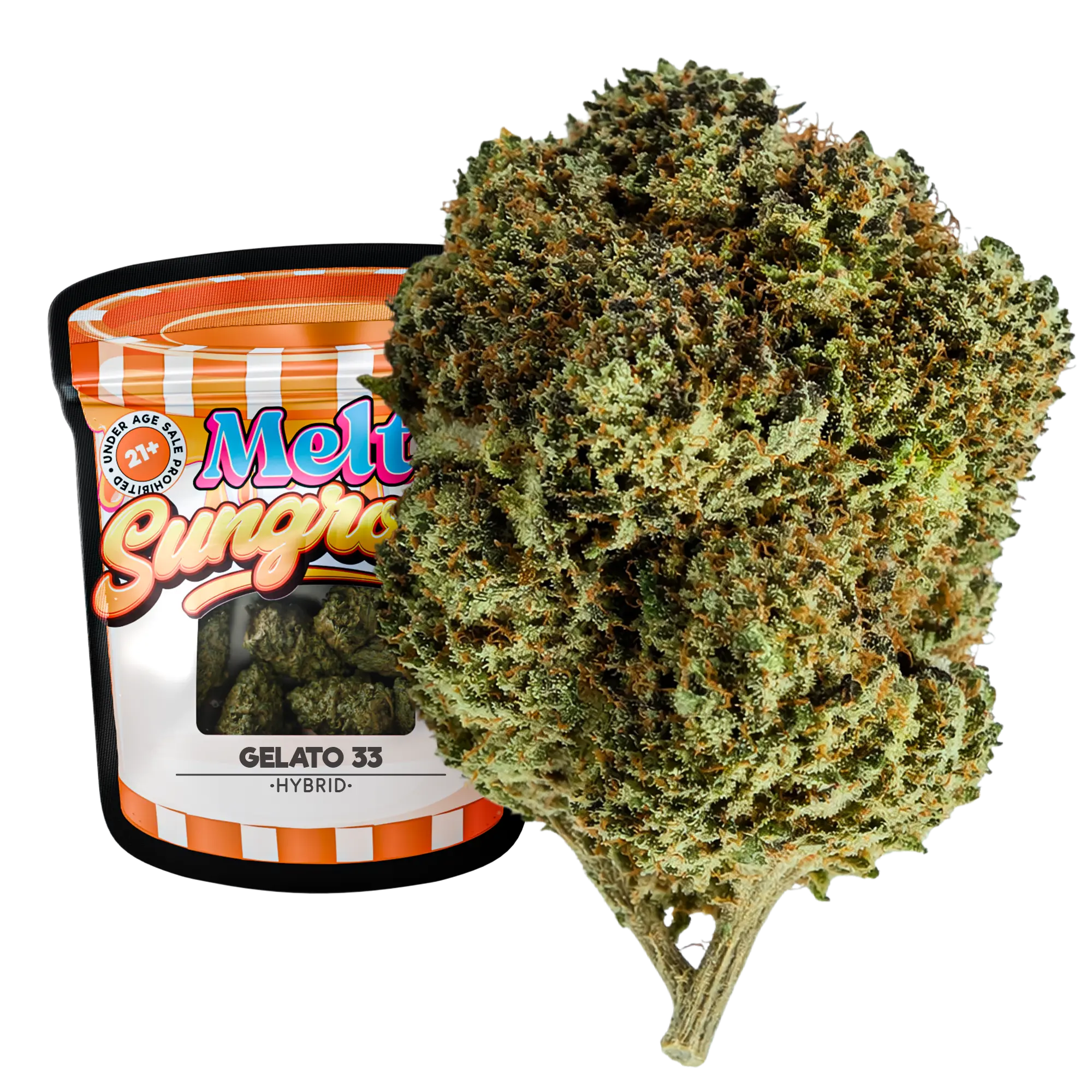Gelato 33 Hybrid THCA Flower – Sungrown 3.5g Premium Cannabis Buds