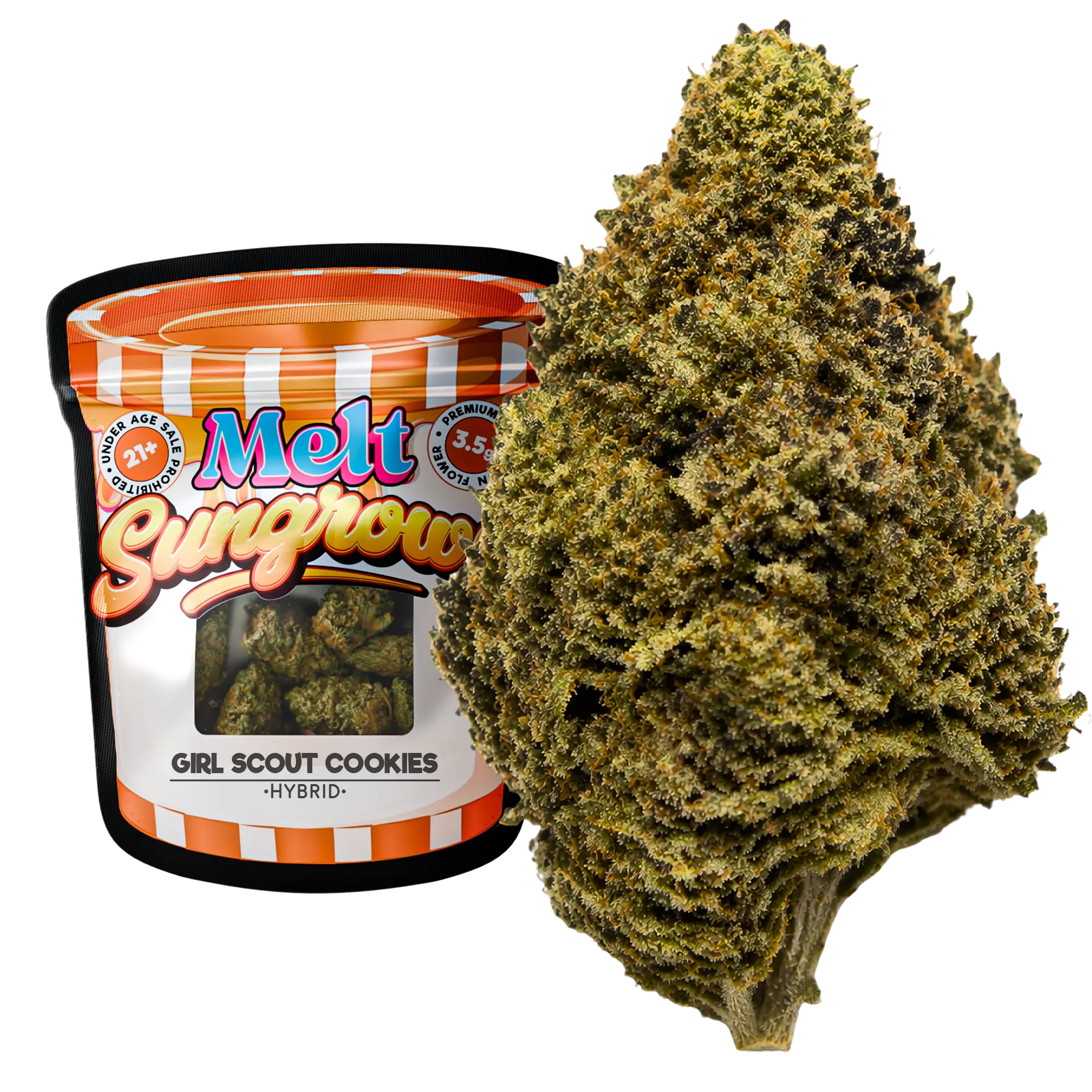 Girl Scout Cookies Hybrid THCA Flower – Sungrown 3.5g Premium Cannabis Buds