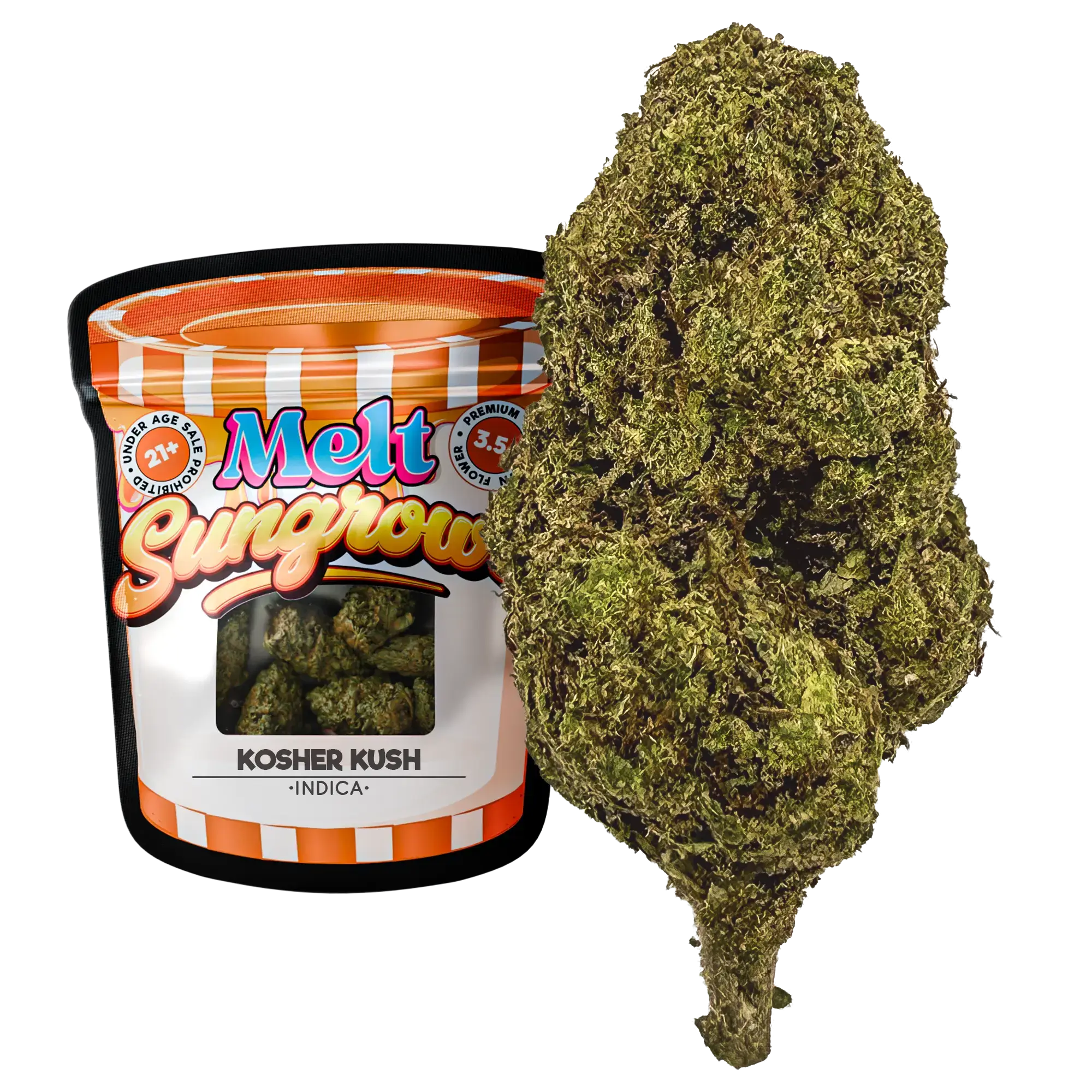 Kosher Kush Indica THCA Flower – Sungrown 3.5g Premium Cannabis Buds