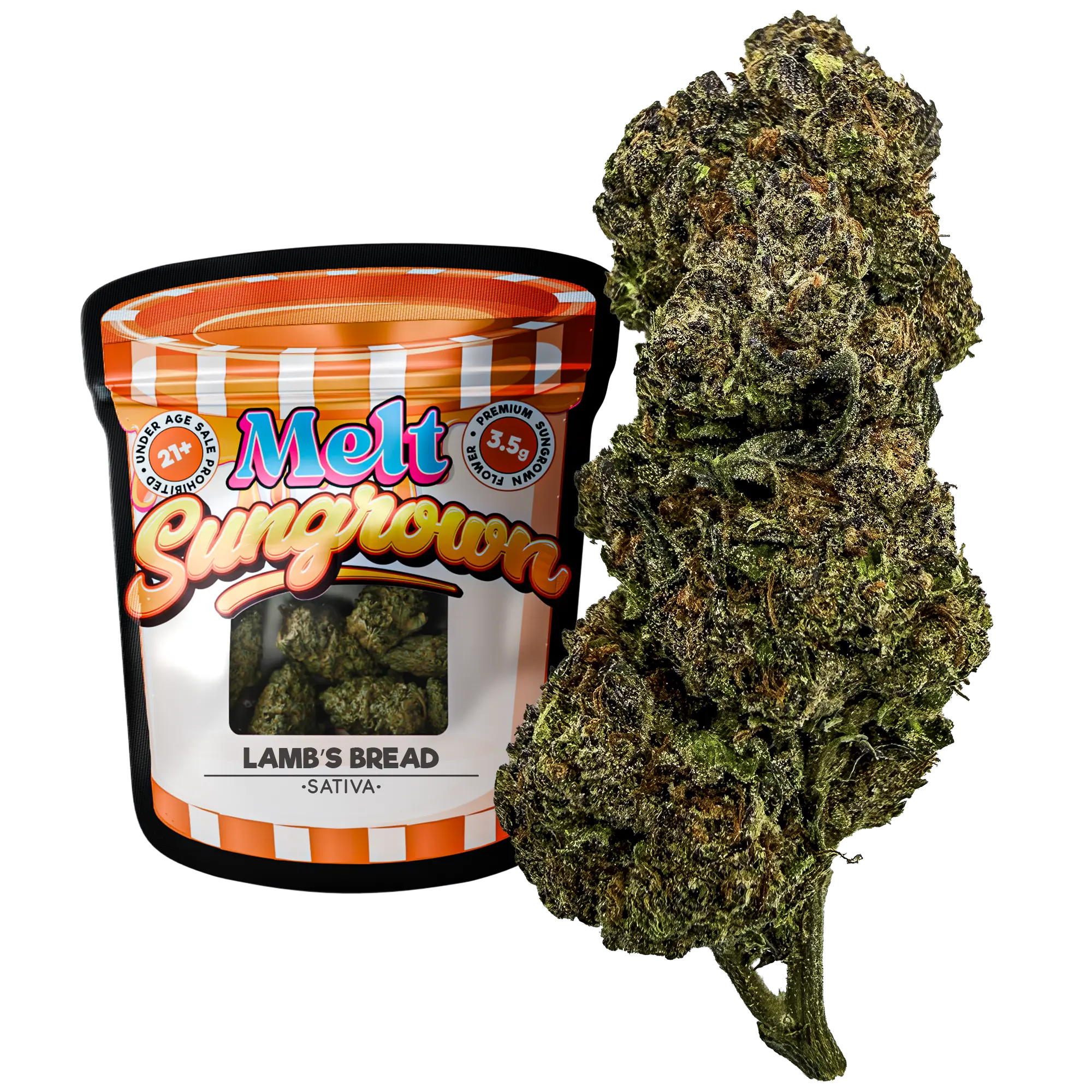 Lamb's Bread Sativa THCA Flower – Sungrown 3.5g Premium Cannabis Buds