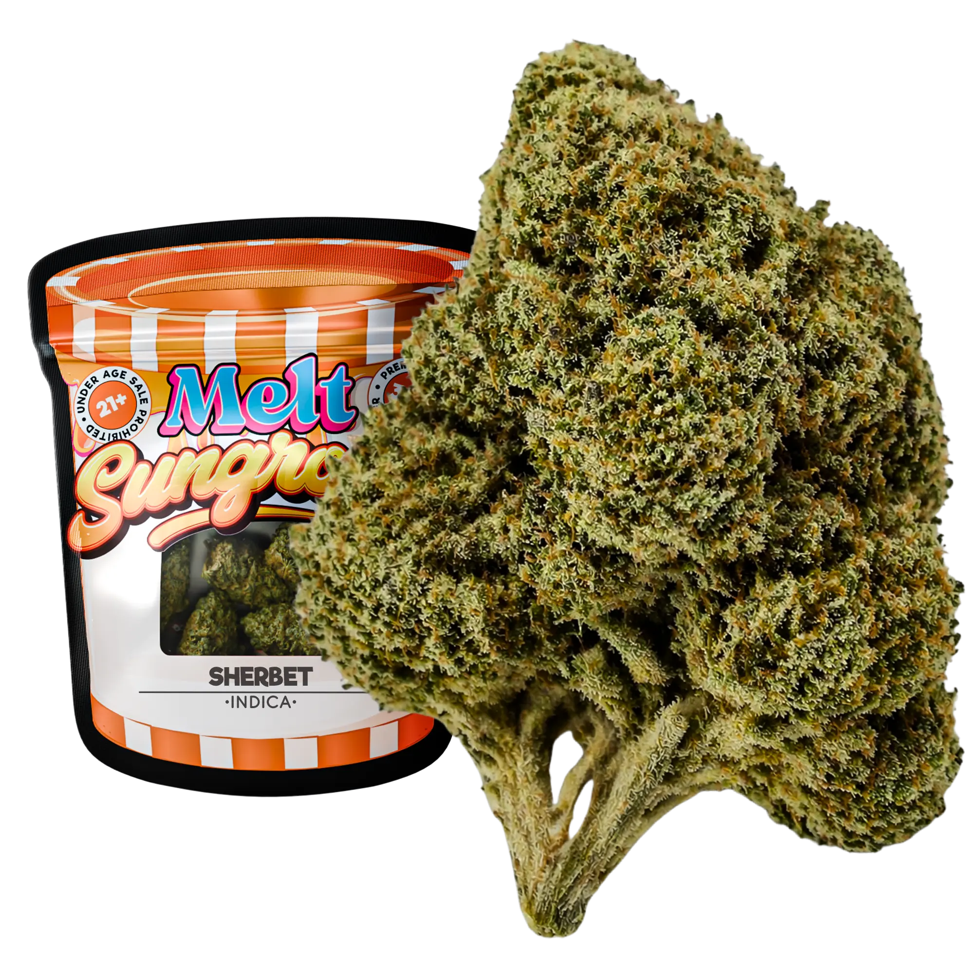 Sherbert Hybrid THCA Flower – Sungrown 3.5g Premium Cannabis Buds