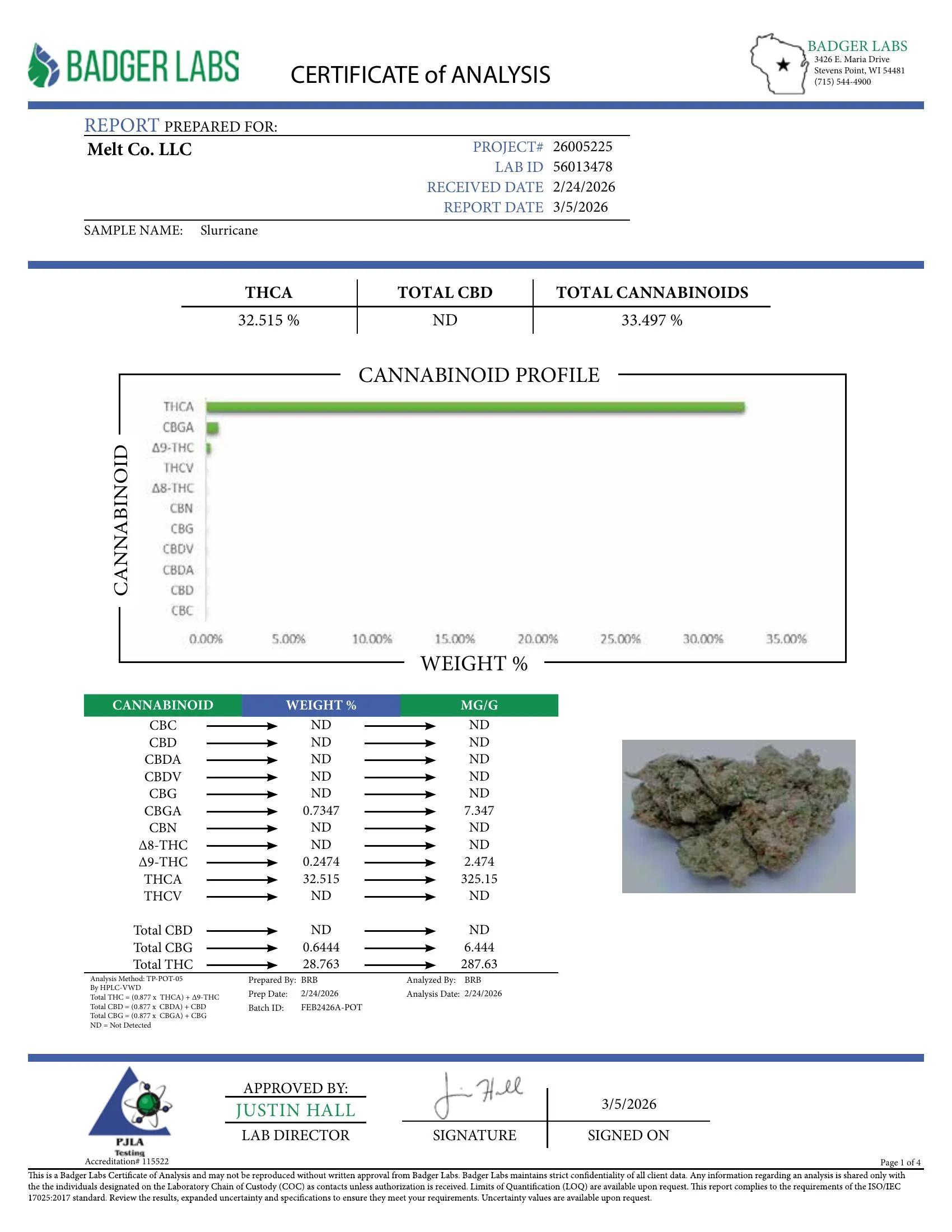 Slurricane Indica THCA Flower – Bulk 1/4 lb, 1/2 lb, 1 lb | Sungrown Cannabis - Image 2