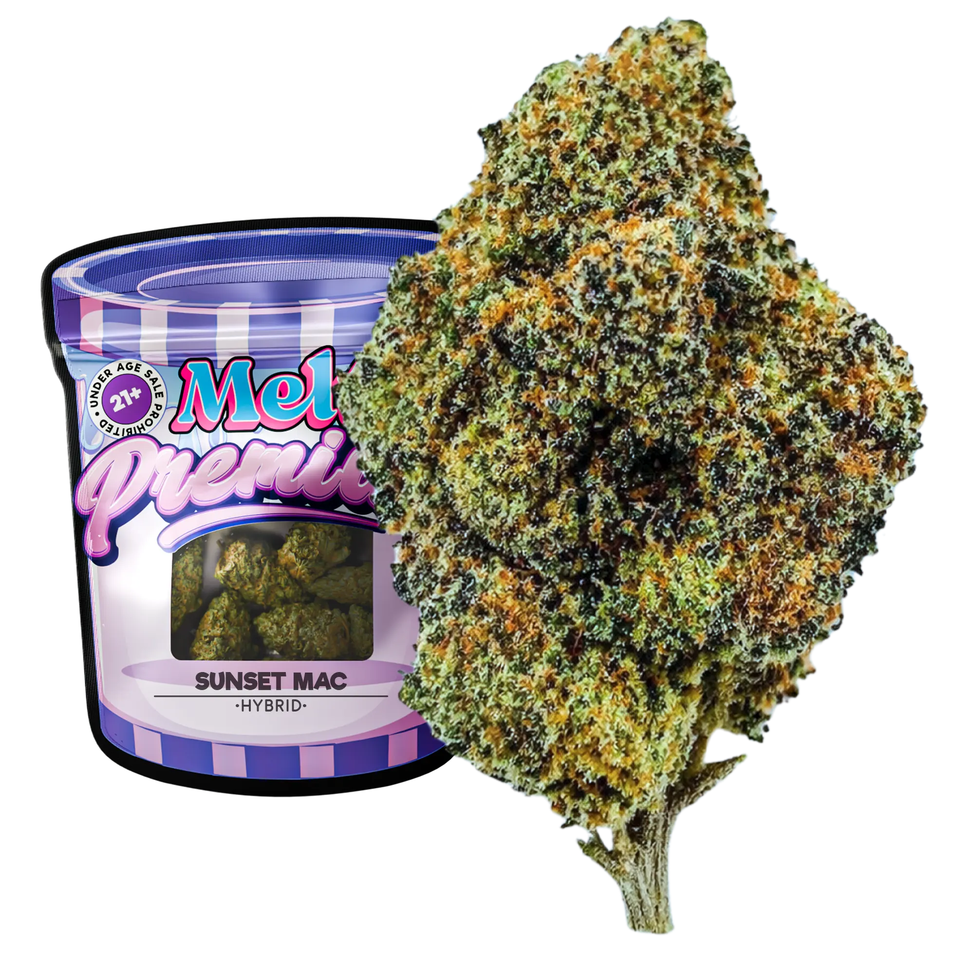 Sunset MAC Hybrid THCA Flower – Premium Indoor 3.5g Premium Cannabis Buds